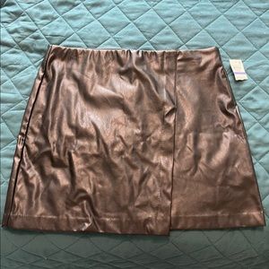 NWT! “Leather” Skirt